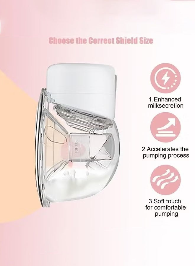 جمال حشوات مضخة الثدي، 7 قطع طقم تحديد مقاس الثدي (13 ملم، 15 ملم، 17 ملم، 19 ملم، 21 ملم) مع مسطرة قياس الحلمة، حشوات سيليكون للرضاعة خالية من BPA متوافقة مع موم كوزي S12/S9 وسبيكترا، محول مقاس مضخة الثدي لتصغير قمع 24 ملم، ملحقات شفاط الحليب الأساسية للأمهات (شفاف) - Image 5